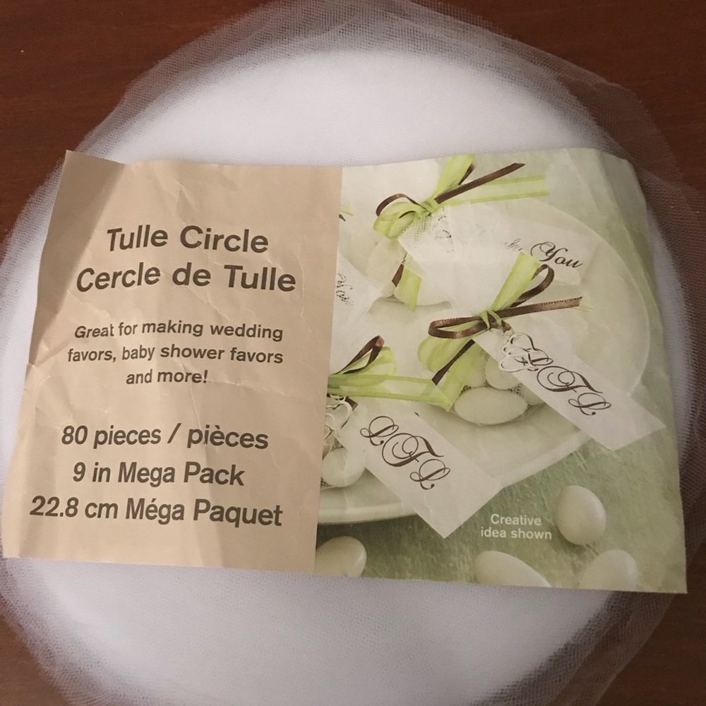 Wedding Tulle favors wrap
